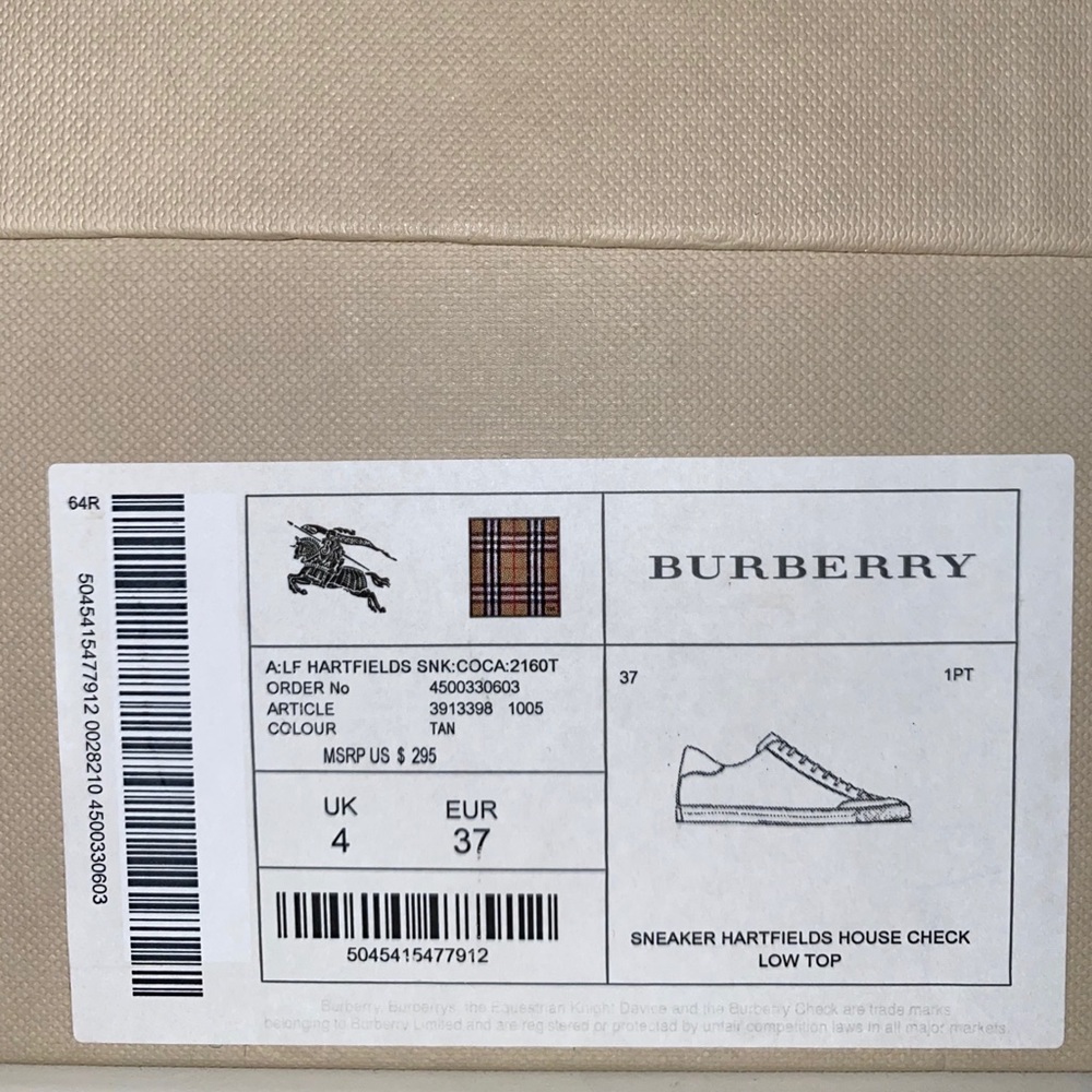 Burberry Women’s Sneaker - Picture 2 of 7
